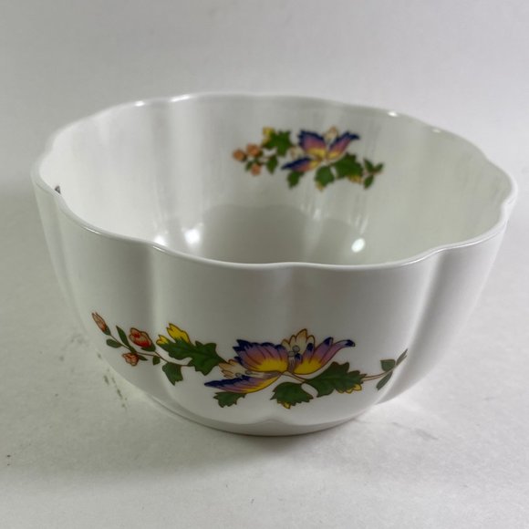 Vintage 1960's Aynsley AYNSLEY Bone VAR-I-ETE Bowl Garden with butterflies - Picture 4 of 8